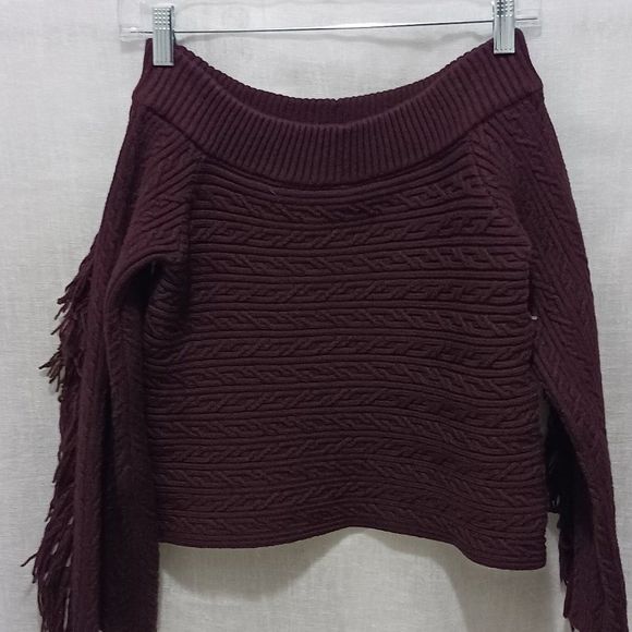 Rachel Roy  Womens Off the Shoulder Longsleeve Sweater Size S - Picture 2 of 8